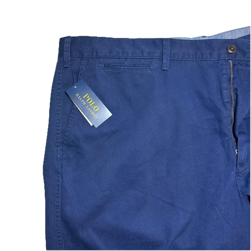 Polo Ralph Lauren Mens Big & Tall 50B Navy Classic Fit 10" Shorts 100% Cotton - Picture 4 of 9